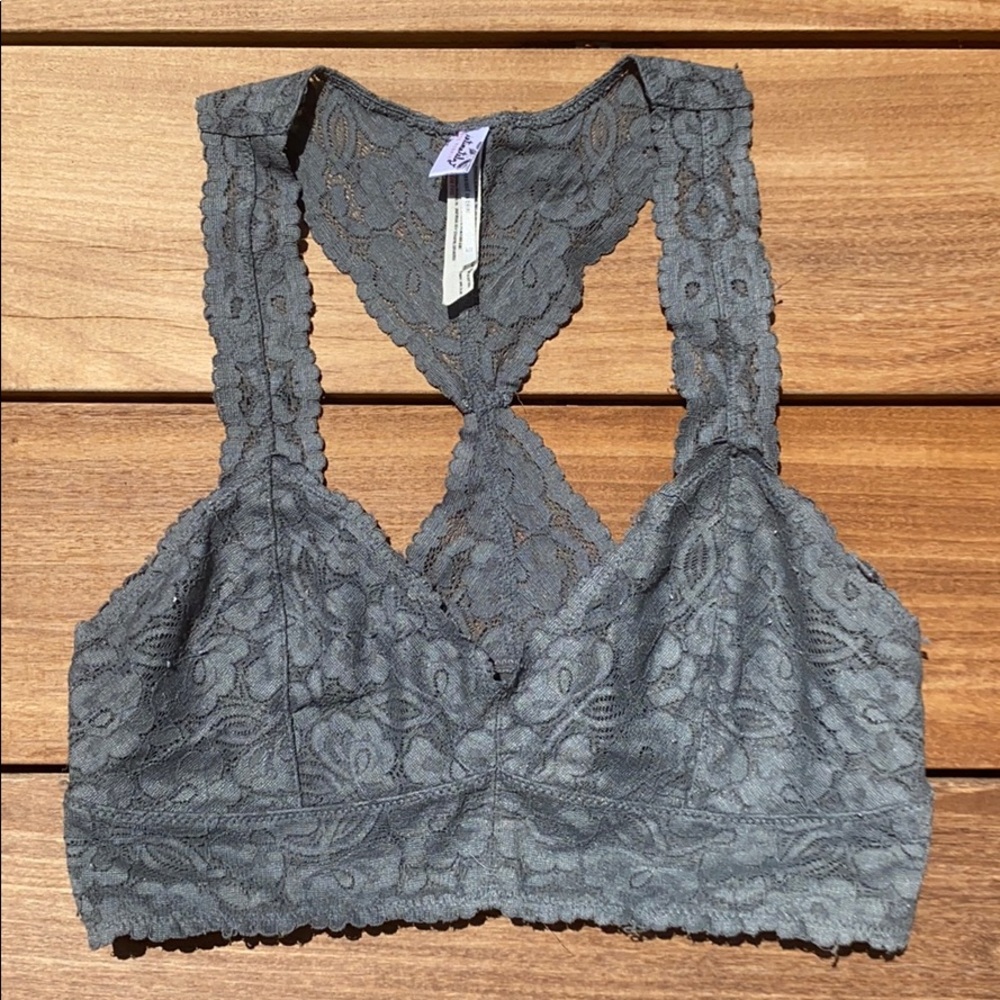 Free People grey bralette